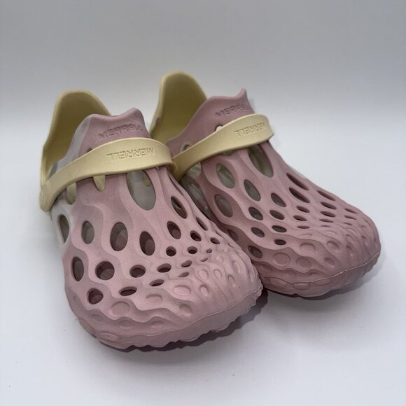 Merrell Shoes - Merrell Hydro Moc Slip-On Pink Yellow Unisex Women’s 8/Men’s 6.5 Croc Style